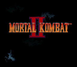 Mortal Kombat II - Kyuukyoku Shinken (Japan) Title Screen